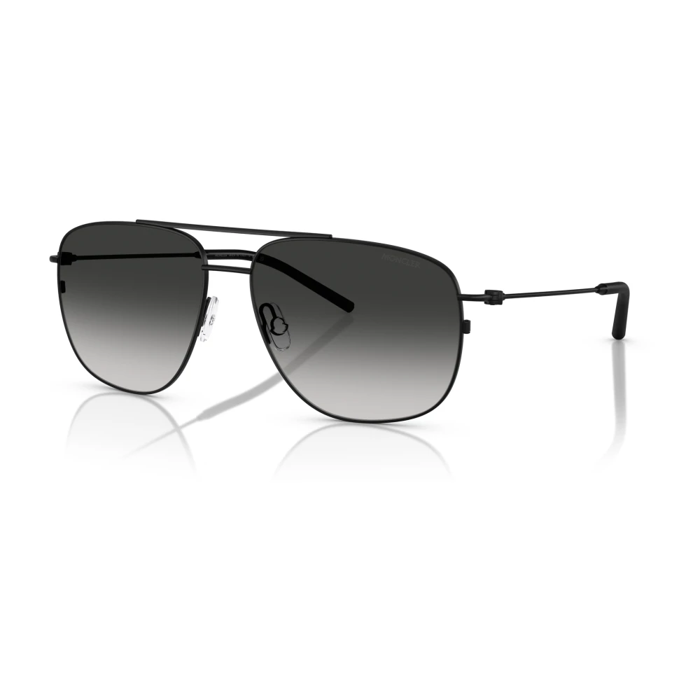 Moncler , Sunglasses, Unisex, Black, 60 Mm, Black/Grey Shaded Sunglasses