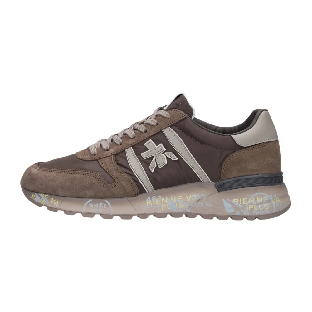 Premiata Uomo Blu/Scuro/Avorio Sneakers Lander 8410 Taupe - Immagine 3