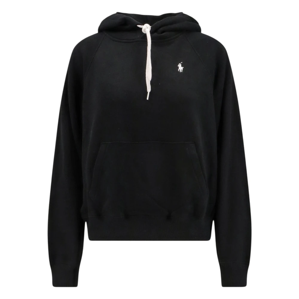 Polo Ralph Lauren Donna Nero Felpa Con Cappuccio