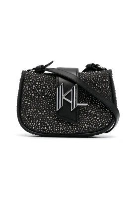 Rhinestone Small Denim Bag