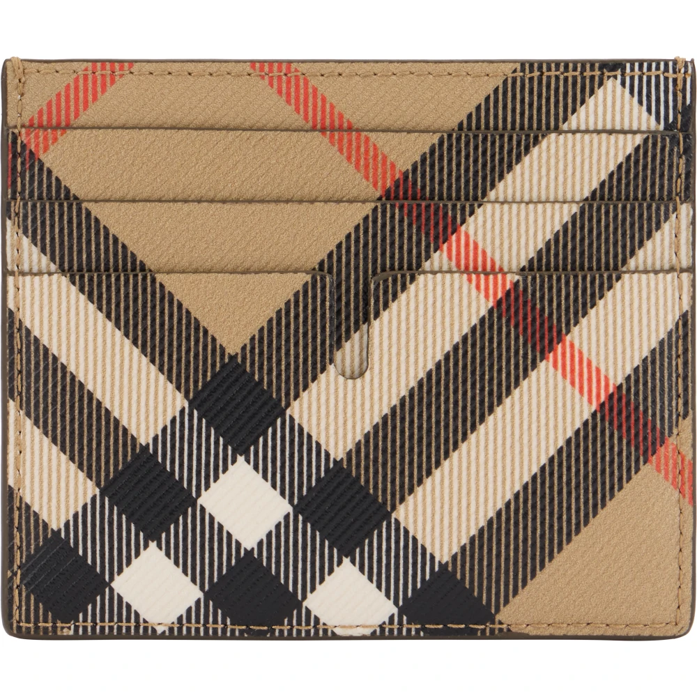 Burberry Men's Beige Vintage Check Cardholder