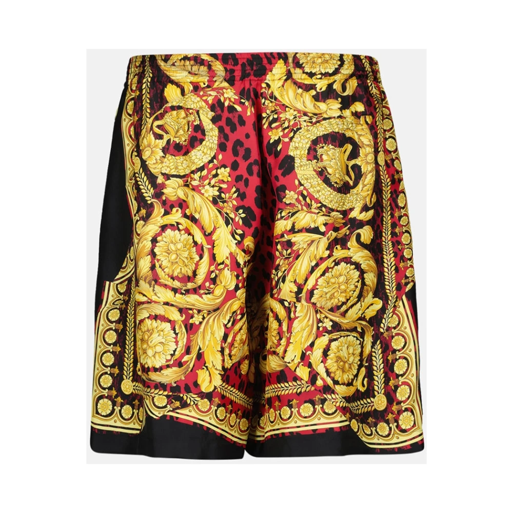 Versace Zijden Barocco Shorts Herfst-Winter Collectie 2024 Multicolor Heren