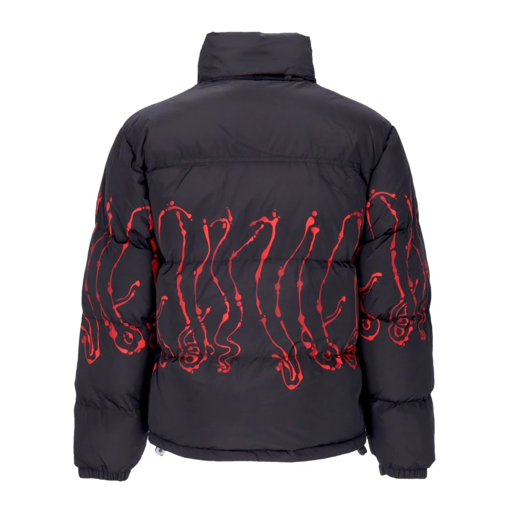 Octopus Zwarte Puff Jas voor Mannen Black Heren
