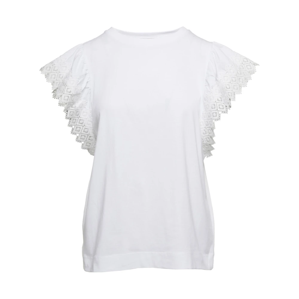 TWINSET MILANO Dames Tops & T-shirts Knitted Blouse Wit