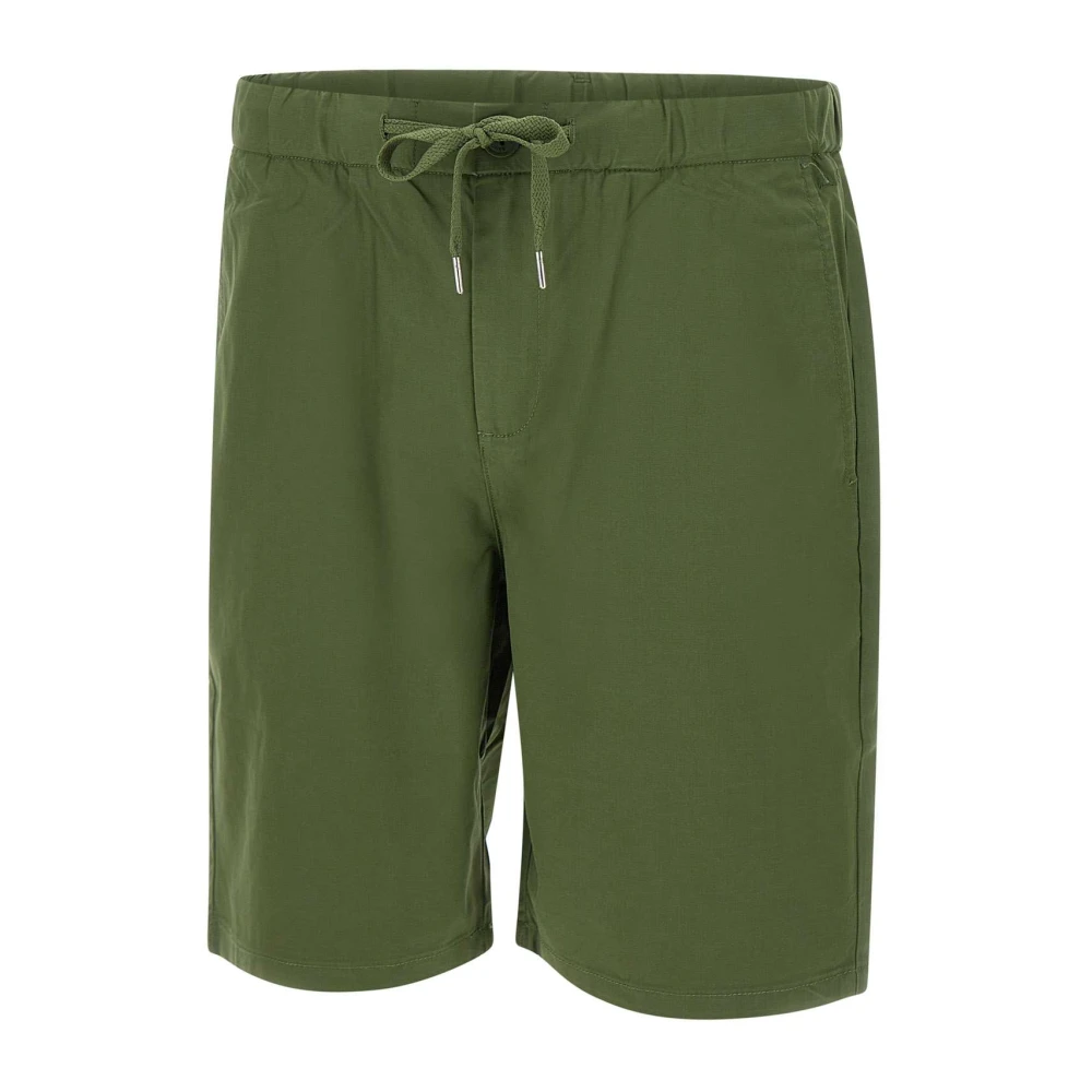Sun68 Men's Green Drawstring Bermuda Shorts - Casual Shorts - M - Shorts