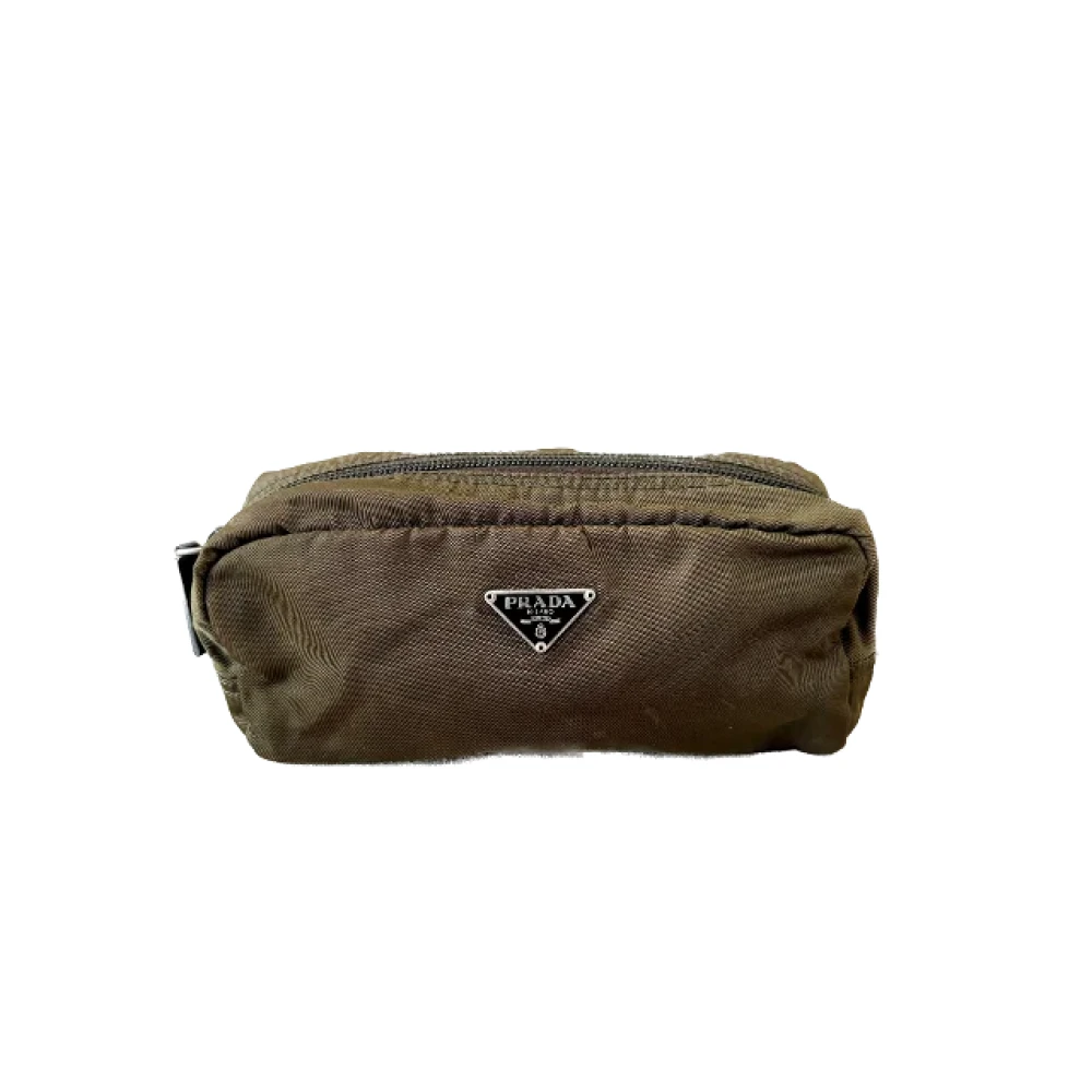 Prada Vintage Pre-owned Fabric prada-bags Brown Dames