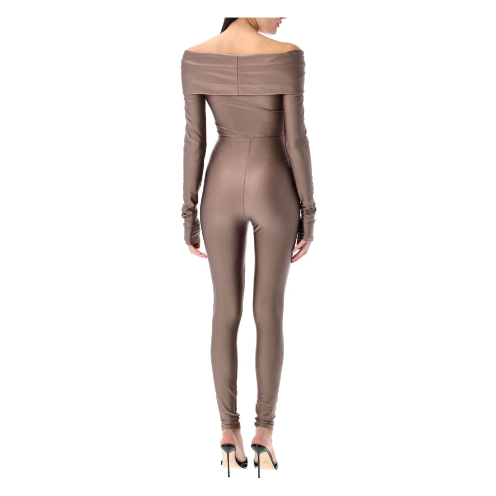 Andamane Jumpsuit met uitsnijding en knoopdetail Gray Dames
