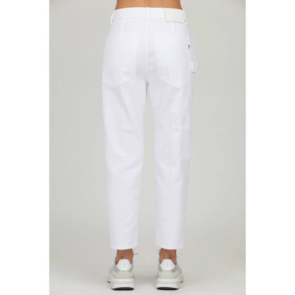 Dondup Carrie Carrot Bull Fisso Jeans White Dames