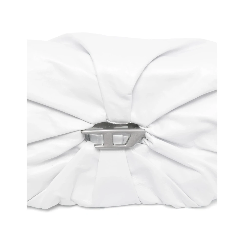 Diesel Witte Schoudertas met Omslag en Magneetsluiting White Dames