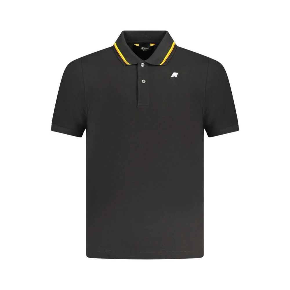 K-Way Men's Black Short Sleeve Polo