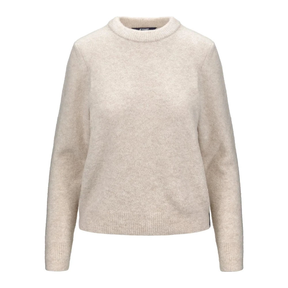 K-way Wolmix Sweater Beige Dames
