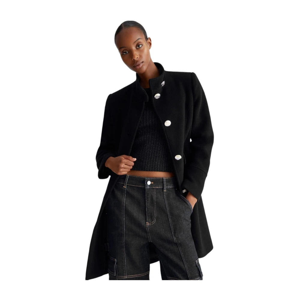 Liu Jo Stijlvolle Winterjas Black Dames