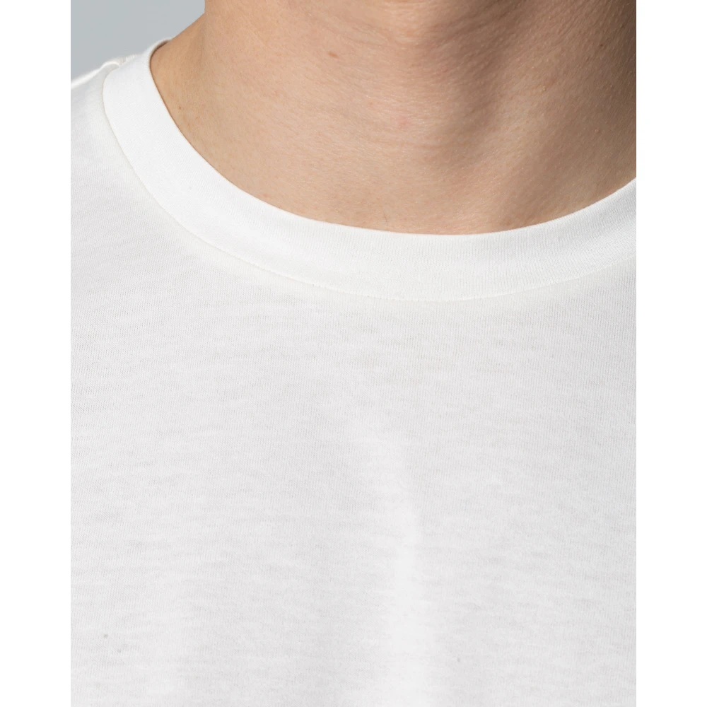 Roberto Collina Korte Mouw Tubulaire Afwerking T-shirt White Heren