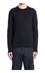 black-cotton-knit-crew-neck-sweater