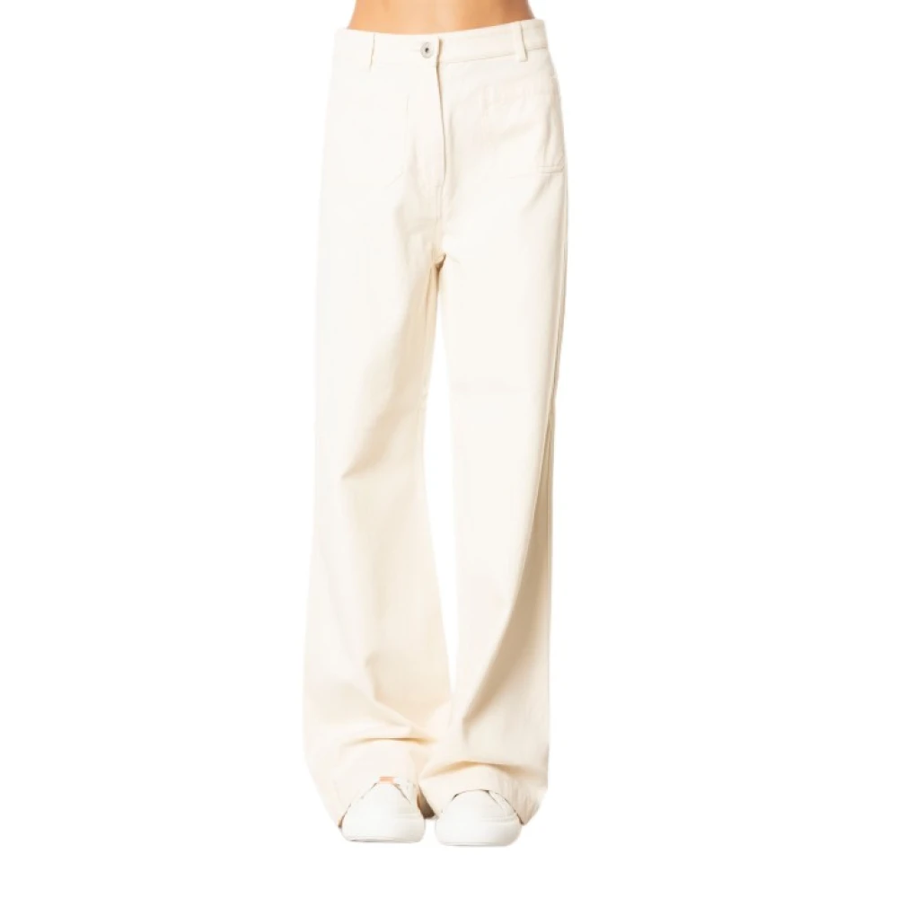 Max Mara Weekend Breda ben Ecru Jeans Beige, Dam