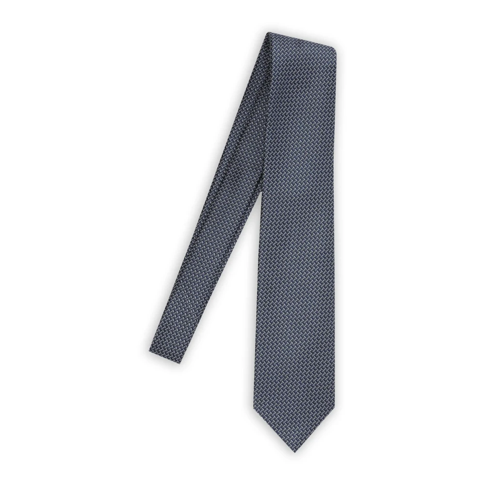 Tom Ford Patterned Tie - Male - Ties - Blue - One Size - Accessories