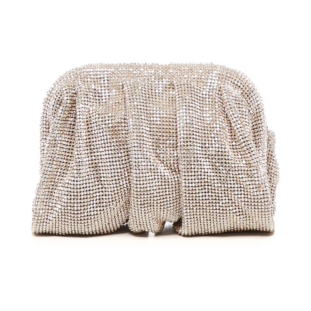 Benedetta Bruzziches Gouden Mesh Clutch met Kristaldecoraties Yellow Dames