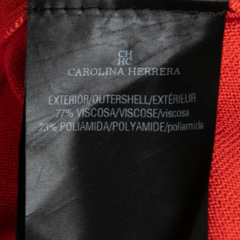 Carolina Herrera Pre-owned Knit tops Orange Dames