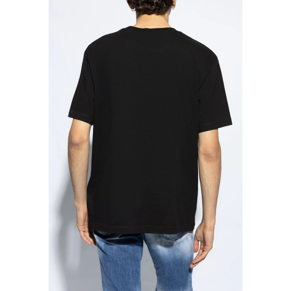 Dsquared2 T-shirt met logo Black Heren