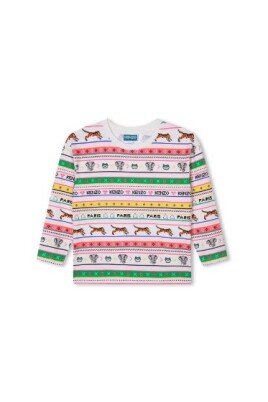 t-shirt-a-manches-longues-col-rond-multicolore