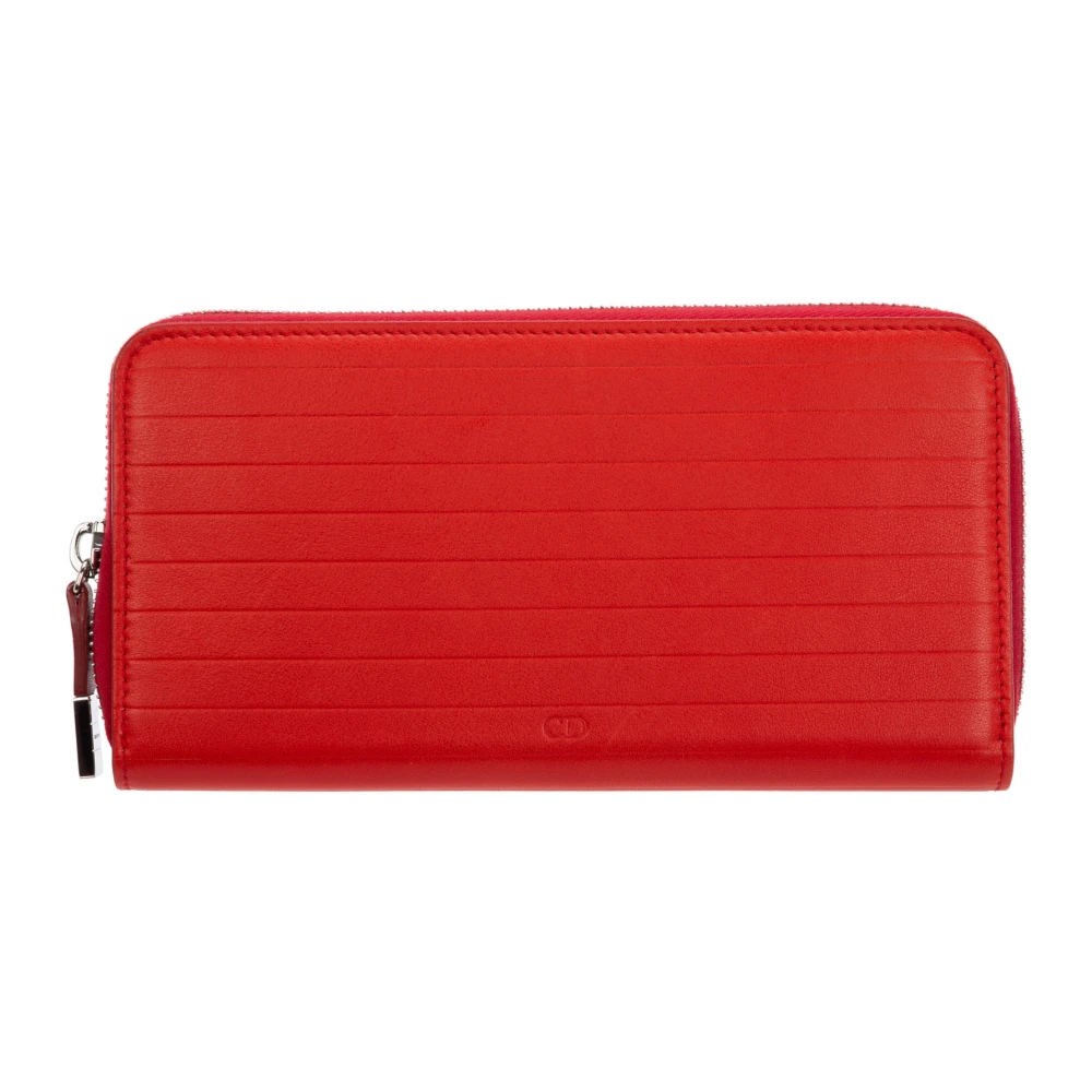 Dior Portemonnee met ritssluiting en logo Red Heren
