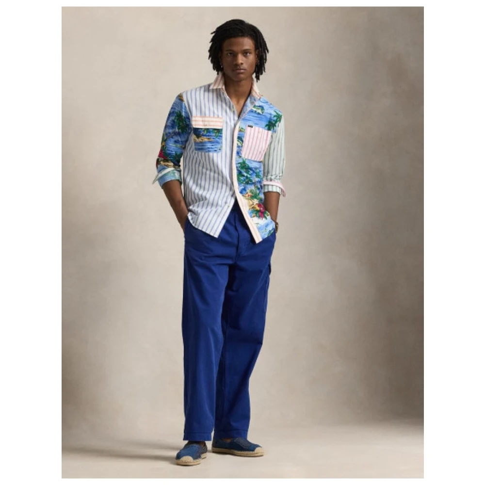 Polo Ralph Lauren Patchwork Oxford Overhemd Multicolor Heren