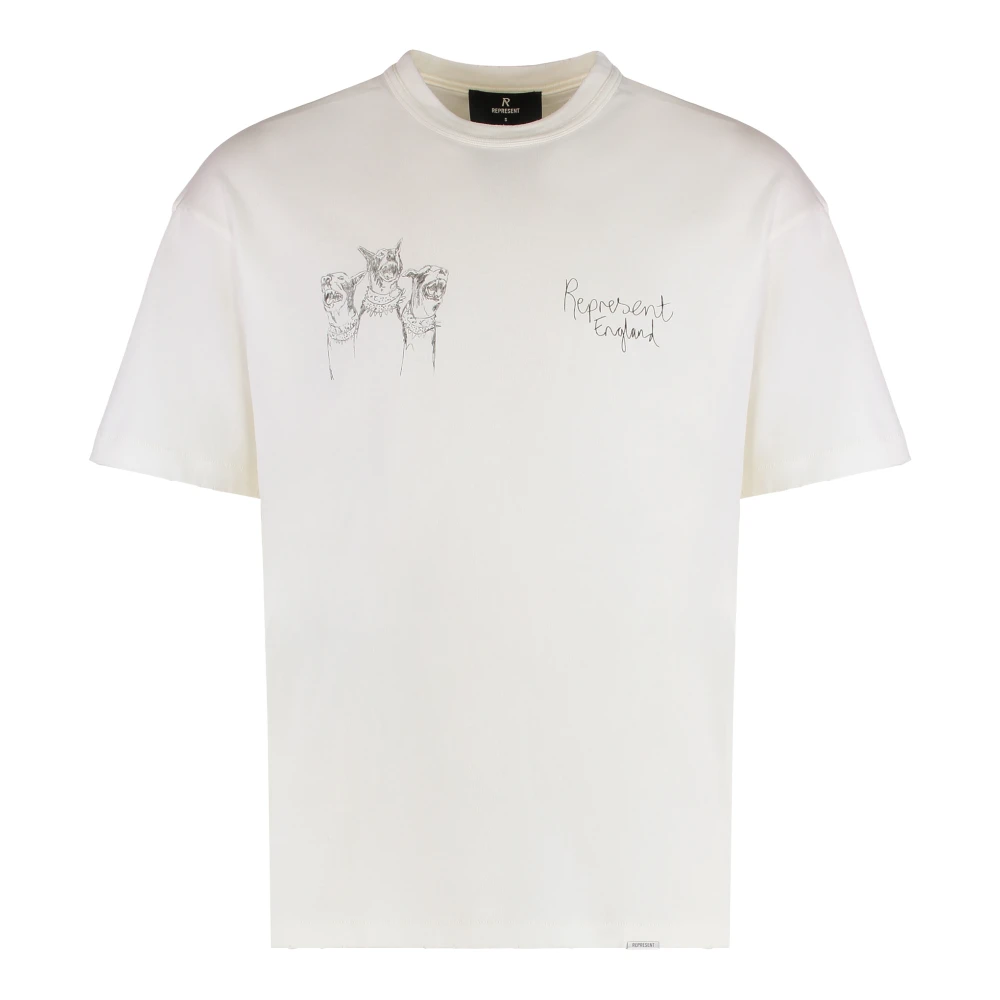 Represent Men's White Hand Drawn Thoroughbred T-Shirt
