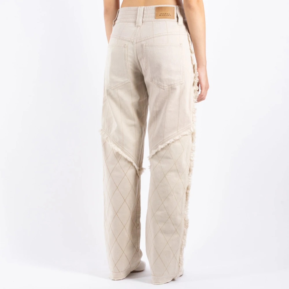 Isabel marant Ivoor Straight Pants Update Garderobe White Dames