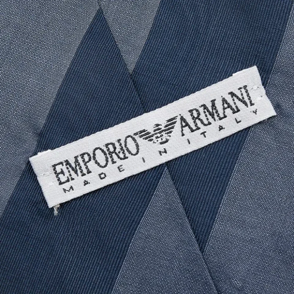 Armani Pre-owned Silk home-office Blue Heren