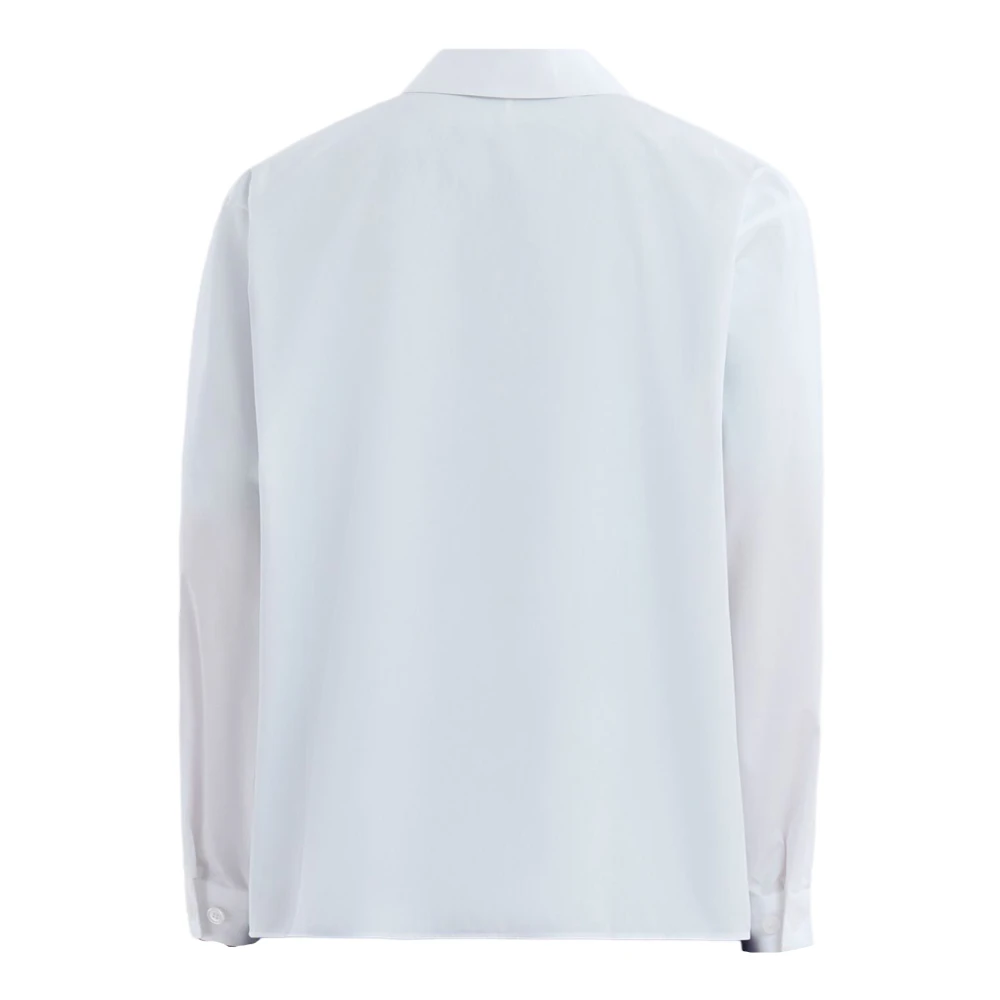 Marni Witte Katoenen Overhemd Lange Mouwen White Heren