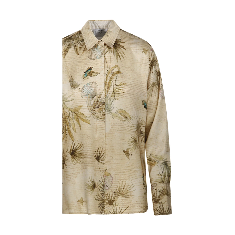 Forte Envers Satin Sacred Forest Print Shirt Multicolor Dames