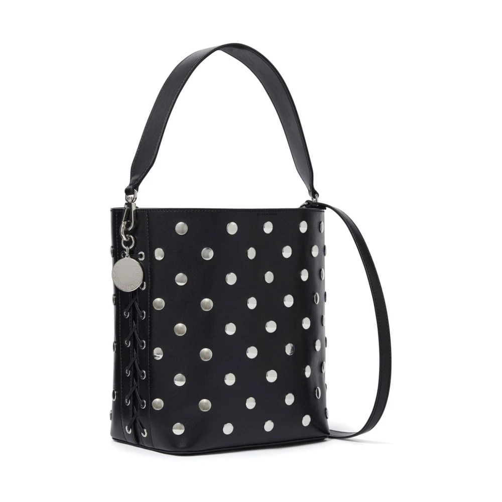 Stella Mccartney Studded Bucket Bag Black Dames