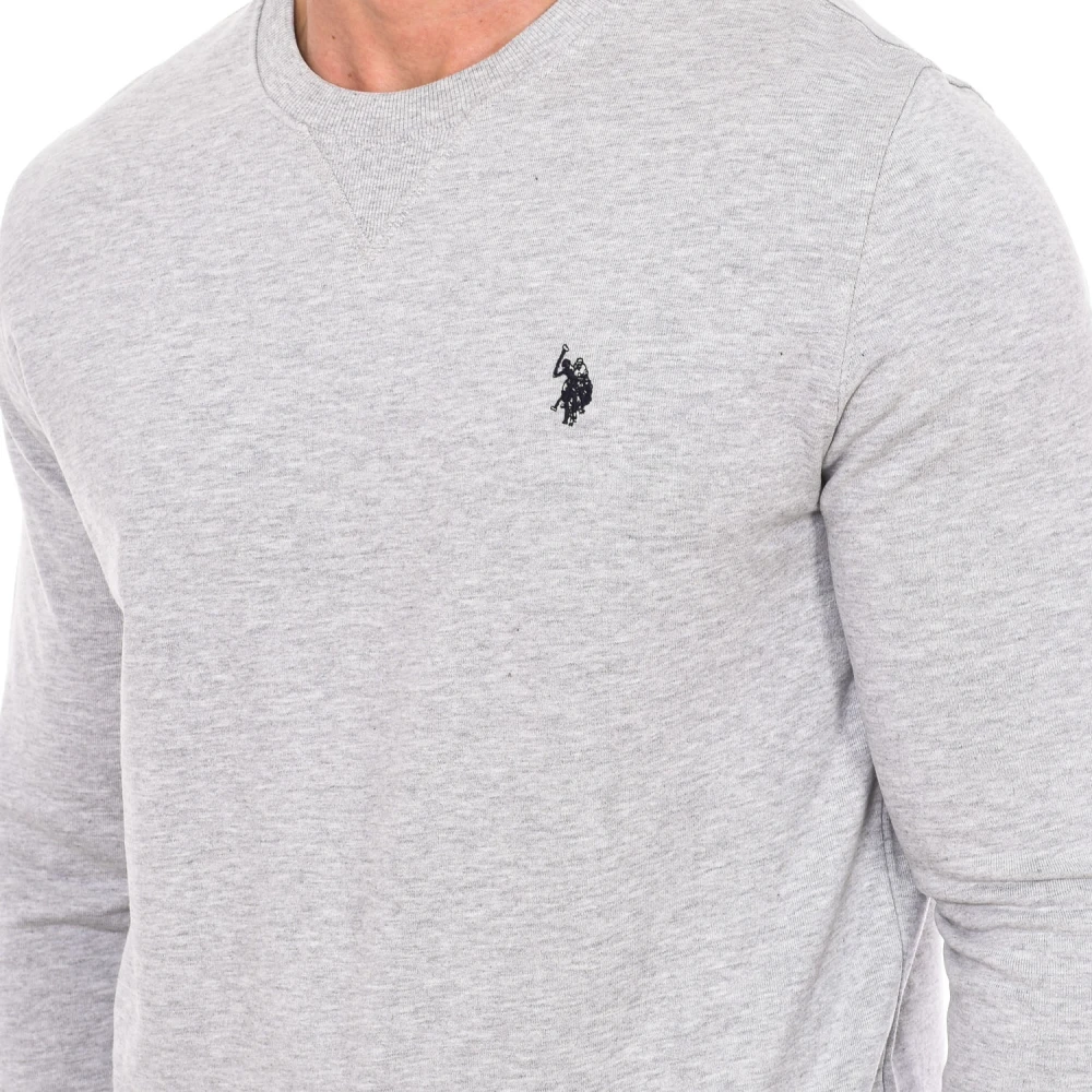 U.s. Polo Assn. Ronde hals sweatshirt Gray Heren