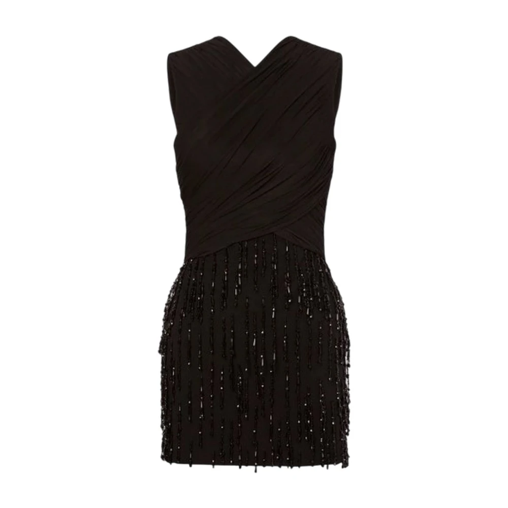 Alberta Ferretti Women's Black Short Dresses, M, Short Day Dress