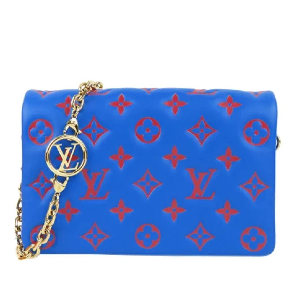 Louis Vuitton Vintage Pre-owned Leather crossbody-bags Blue Dames