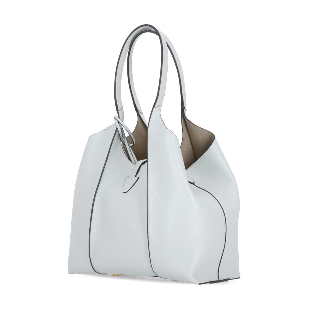 TOD'S Lichtblauwe leren schoudertas met Pochette Blue Dames