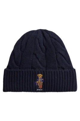 Bear Rib-Knit Beanie