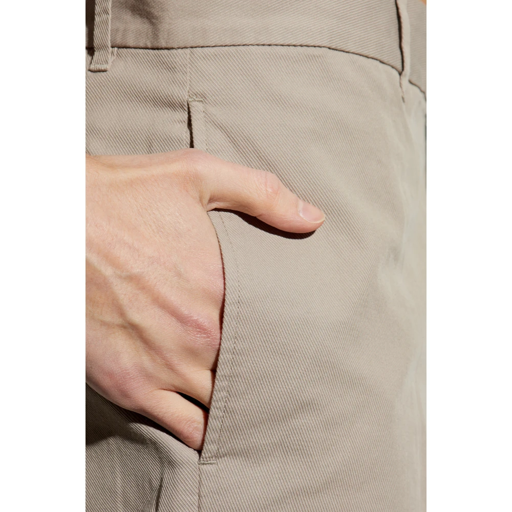 Emporio Armani Broek met licht toelopende pijpen Gray Heren