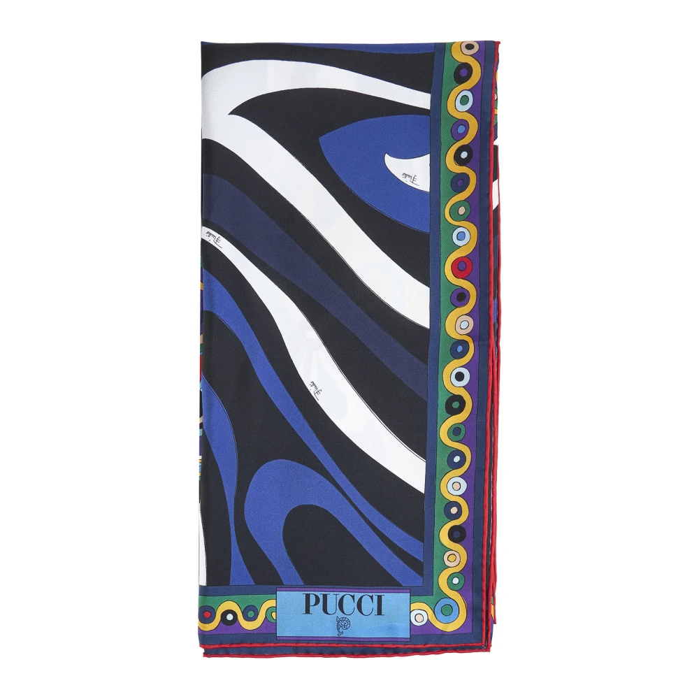 EMILIO PUCCI Zijden foulard met uniek ontwerp Multicolor Dames