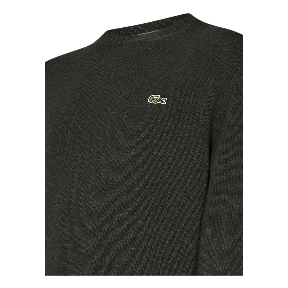 Lacoste Groene Wollen Trui Klassieke Pasvorm Green Heren