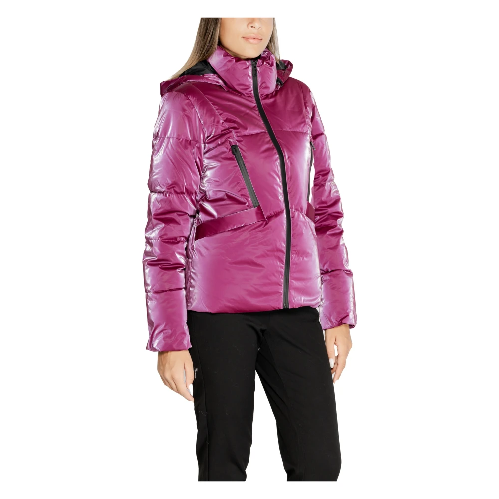 Desigual Paarse Rits Hoodie Jas Vrouwen Herfst Winter Purple Dames