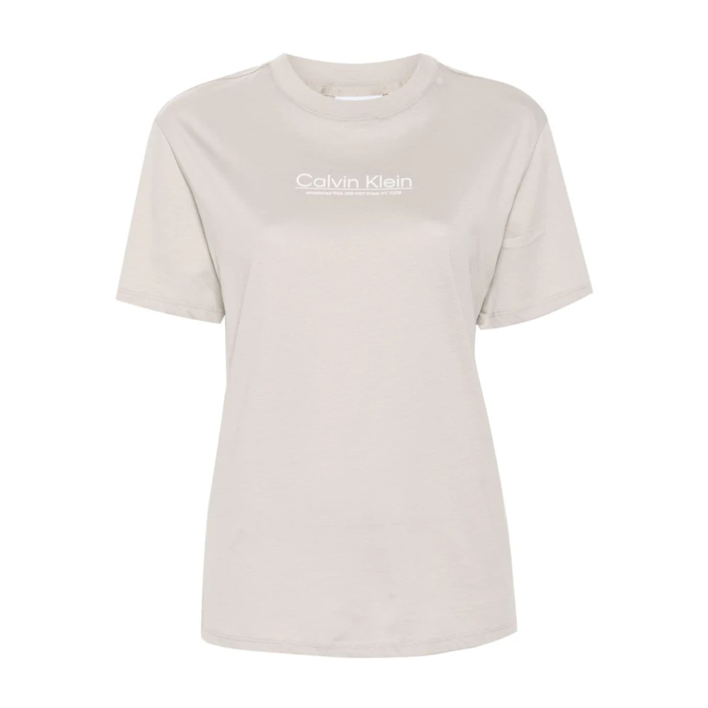 Calvin Klein Grijze T-shirts en Polos Gray Dames