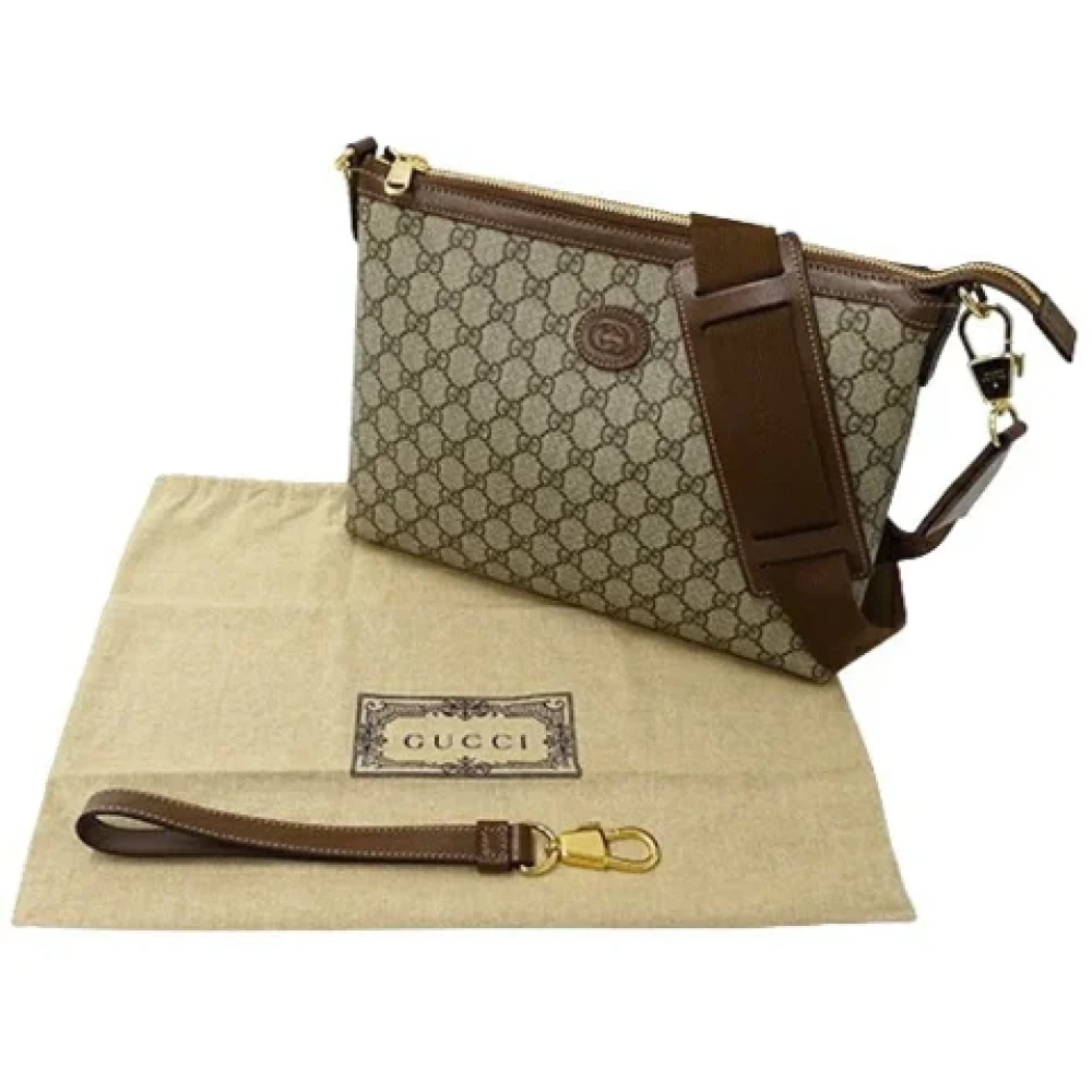 Gucci Vintage Pre-owned Fabric gucci-bags Brown Dames