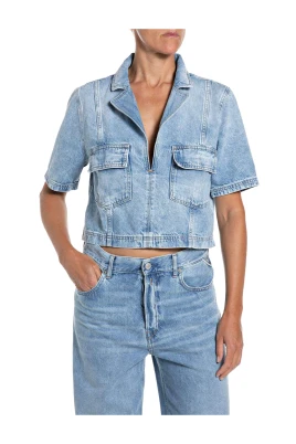 Short Sleeve Denim Shirt