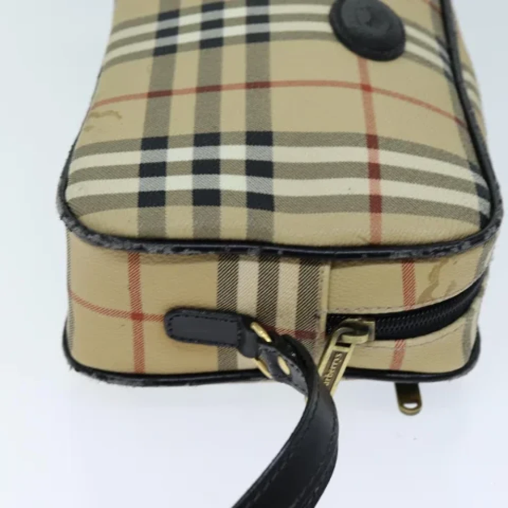 Burberry Vintage Pre-owned Leather clutches Beige Dames
