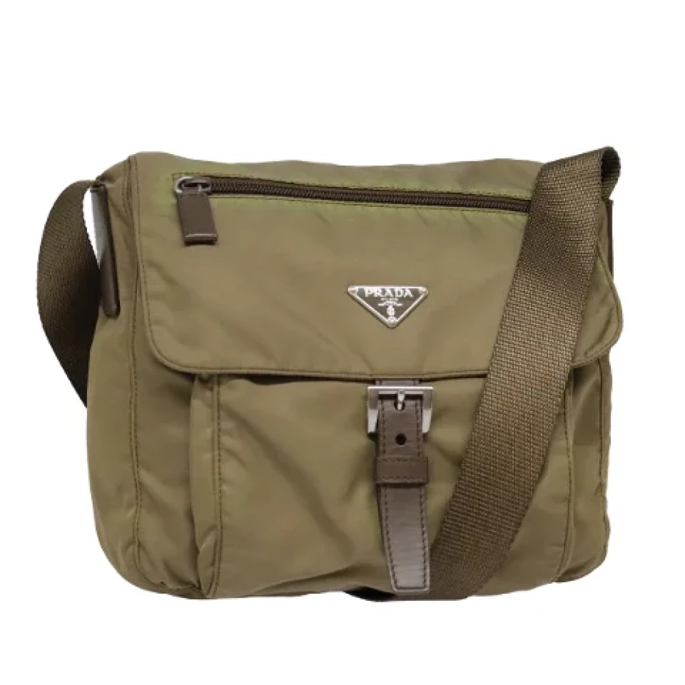 Prada Vintage Pre-owned Nylon prada-bags Brown Dames