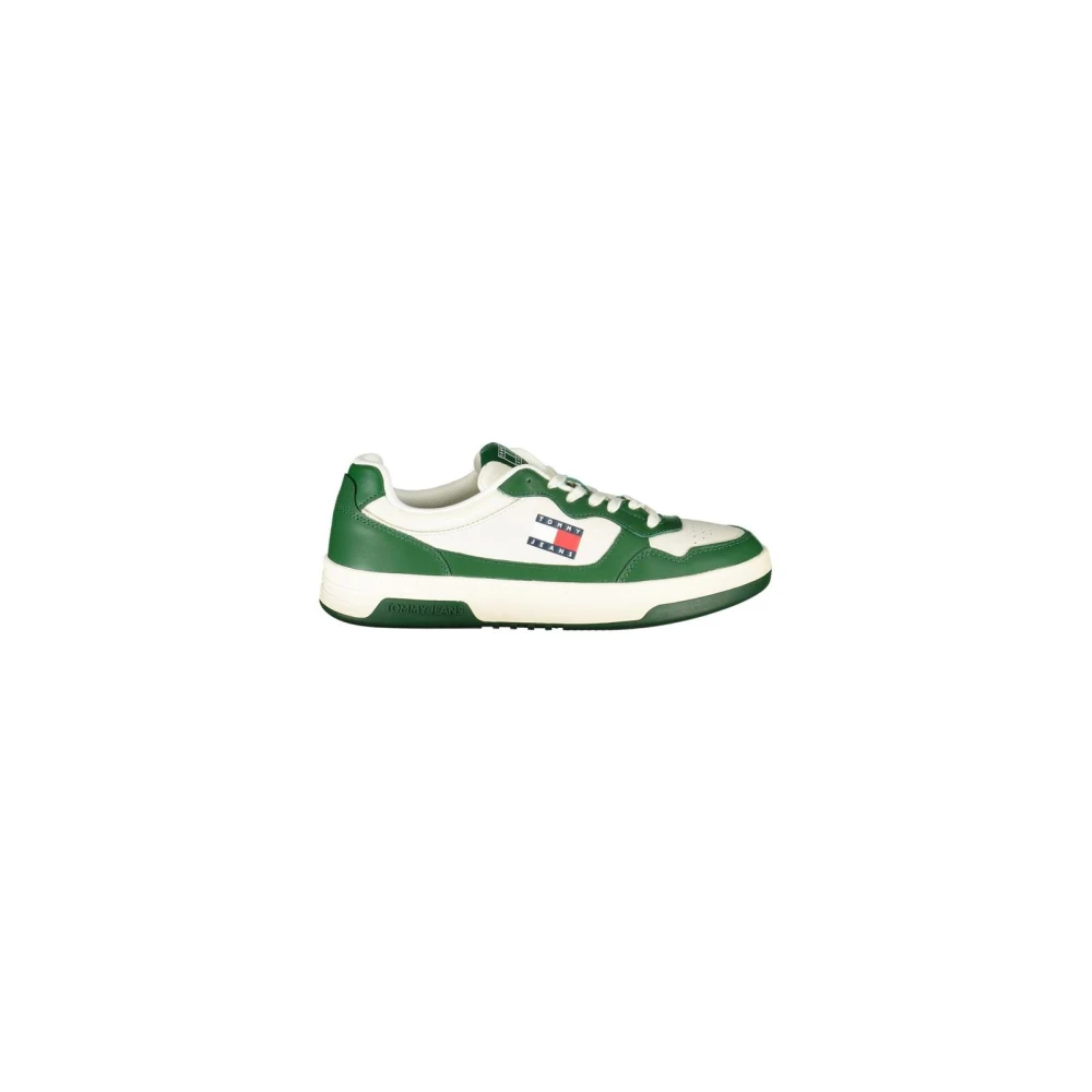 Tommy Hilfiger Men's Green Sneakers, 12 Uk, Polyester Trainers