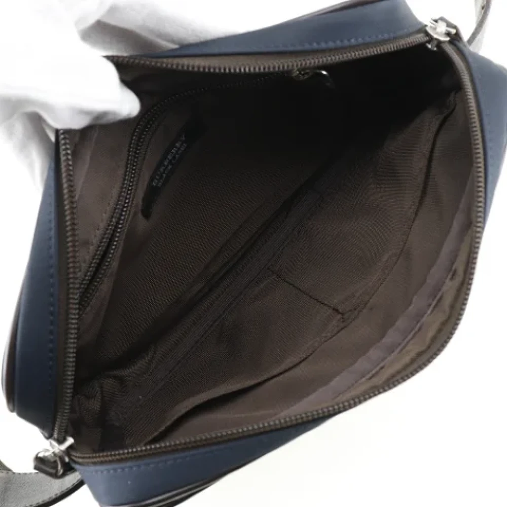 Burberry Vintage Pre-owned Canvas shoulder-bags Blue Heren
