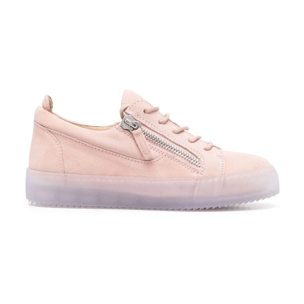 Giuseppe Zanotti Gesloten Platte Sneakers Stijlvol Comfort Dames Schoenen Beige