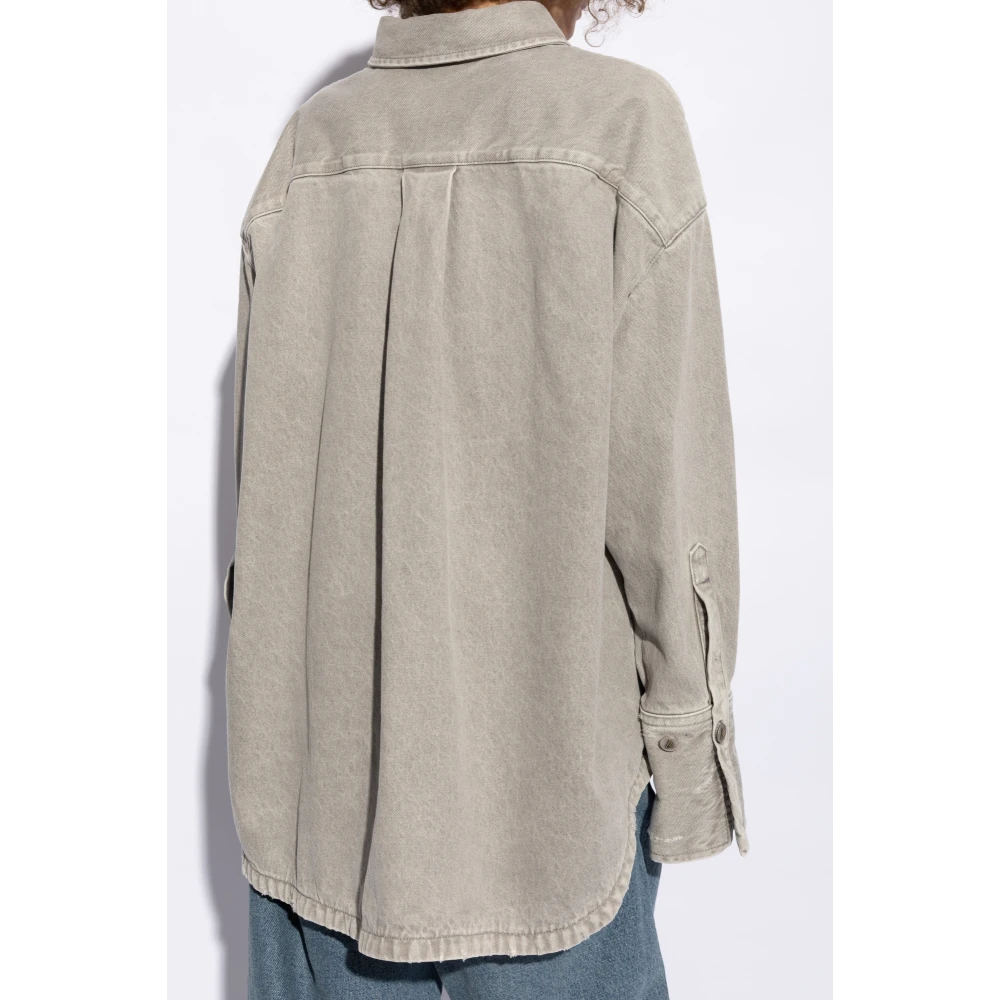 The Attico Denim overhemd Gray Dames